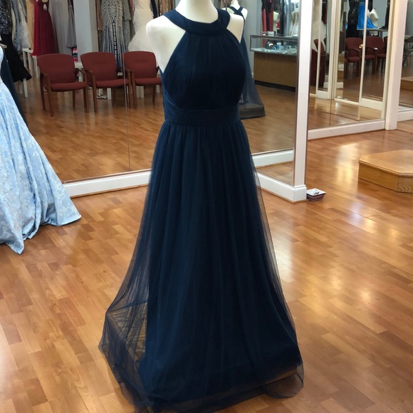 Christina Wu Dresses & Skirts - Navy bridesmaid dress (full length)